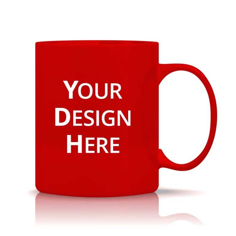 Customized Red Mugs