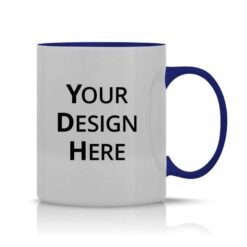 Customized Dual Tone Navy Blue Mugs