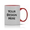 Customized Dual Tone Red Mugs