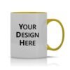 Customized Dual Tone Yellow Mugs