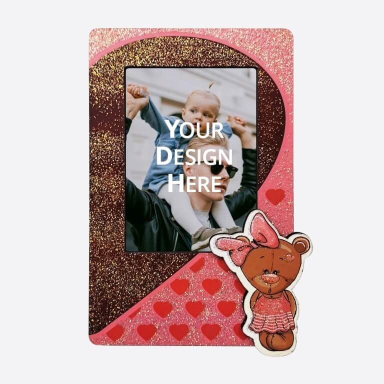 Custom Printed Girl Bear Fridge Magnet